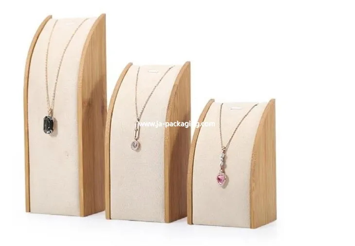 Bamboo yog'och marjonlarni büstleri